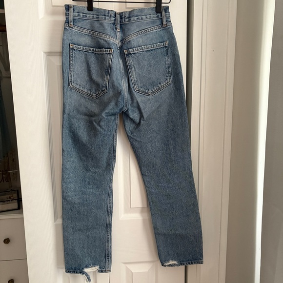 Agolde Riley High Rise Straight Crop Jeans - Picture 4 of 7